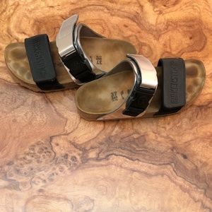 RICK OWENS Birkenstock buckle slides $575 msrp 37